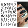 3D Dragon Snake Design Nail Stickers Women Love Nail Art Tattoo Slider Gel Polish Decal Temporary Tattoo Decorations