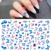 3D Dragon Snake Design Nail Stickers Women Love Nail Art Tattoo Slider Gel Polish Decal Temporary Tattoo Decorations