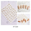 3D Butterfly Nail Art Stickers Adhesive Sliders Laser Gold Silver Nail Transfer Decals Foils Wraps Decorations