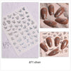 3D Butterfly Nail Art Stickers Adhesive Sliders Laser Gold Silver Nail Transfer Decals Foils Wraps Decorations