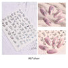 3D Butterfly Nail Art Stickers Adhesive Sliders Laser Gold Silver Nail Transfer Decals Foils Wraps Decorations