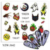 Halloween DIY Manicure Water Transfer Sticker Eye Ghost Pumpkin Holiday Nail Art Sticker Decal Nail Stickers Black Watermark