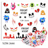 Halloween DIY Manicure Water Transfer Sticker Eye Ghost Pumpkin Holiday Nail Art Sticker Decal Nail Stickers Black Watermark