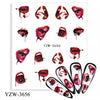 Halloween DIY Manicure Water Transfer Sticker Eye Ghost Pumpkin Holiday Nail Art Sticker Decal Nail Stickers Black Watermark