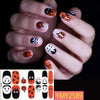 Halloween Nail Art Stickers Festival Pumpkin Wraps Waterproof Full DIY Manicure Accessories Holiday Party Stickers Nail Decal