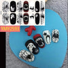 Halloween Nail Art Stickers Festival Pumpkin Wraps Waterproof Full DIY Manicure Accessories Holiday Party Stickers Nail Decal