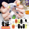 Halloween Nail Art Stickers Festival Pumpkin Wraps Waterproof Full DIY Manicure Accessories Holiday Party Stickers Nail Decal