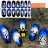 Halloween Nail Art Stickers Festival Pumpkin Wraps Waterproof Full DIY Manicure Accessories Holiday Party Stickers Nail Decal