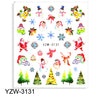 Watermark Cartoon Christmas Nail Adhesive Stickers Santas Snowman Tree Winter Xmas Nail Art Manicure Decoration Tip