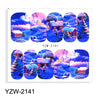 Watermark Cartoon Christmas Nail Adhesive Stickers Santas Snowman Tree Winter Xmas Nail Art Manicure Decoration Tip