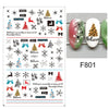 Black Snake 3D Nail Art Decals Sticker Halloween Eyes Clown Blood Scratches Adhesive Polish Slider Nail Tattoo