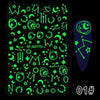 Glow In The Dark Nail Stickers Halloween 2021 Luminous Stickers On Nails Decorations Glitter Manicure Sliders Cool Luxury Party