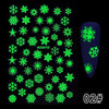 Glow In The Dark Nail Stickers Halloween 2021 Luminous Stickers On Nails Decorations Glitter Manicure Sliders Cool Luxury Party