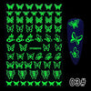 Glow In The Dark Nail Stickers Halloween 2021 Luminous Stickers On Nails Decorations Glitter Manicure Sliders Cool Luxury Party
