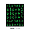Glow In The Dark Nail Stickers Halloween 2021 Luminous Stickers On Nails Decorations Glitter Manicure Sliders Cool Luxury Party