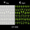 Glow In The Dark Nail Stickers Halloween 2021 Luminous Stickers On Nails Decorations Glitter Manicure Sliders Cool Luxury Party