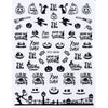 Halloween 3D Stickers Nail Decals Skull Joker Monster Nail Art Designs Adhesive Wraps Foil Decor Manicure Sliders