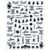 Halloween 3D Stickers Nail Decals Skull Joker Monster Nail Art Designs Adhesive Wraps Foil Decor Manicure Sliders