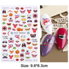 Red Halloween 3D Nail Sliders Scary Bloody Hand Lips Nail Art Design DIY Gel Stickers Decal Autumn Manicure Decoration