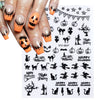Red Halloween 3D Nail Sliders Scary Bloody Hand Lips Nail Art Design DIY Gel Stickers Decal Autumn Manicure Decoration