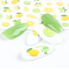 3D Lemon Pineapple Nail Art Yellow Stickers Nail Decals Winter Adhesive Colorful Fruit Papaya Manicure Slider Foil