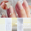 Bronzing Geometric Gold Silver Lines Nail Accessories Stickers For Nails Art False Nails Sticker Manicure Sliders Striping Tape