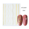 Bronzing Geometric Gold Silver Lines Nail Accessories Stickers For Nails Art False Nails Sticker Manicure Sliders Striping Tape