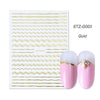 Bronzing Geometric Gold Silver Lines Nail Accessories Stickers For Nails Art False Nails Sticker Manicure Sliders Striping Tape