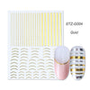 Bronzing Geometric Gold Silver Lines Nail Accessories Stickers For Nails Art False Nails Sticker Manicure Sliders Striping Tape