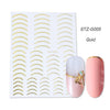 Bronzing Geometric Gold Silver Lines Nail Accessories Stickers For Nails Art False Nails Sticker Manicure Sliders Striping Tape
