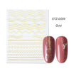 Bronzing Geometric Gold Silver Lines Nail Accessories Stickers For Nails Art False Nails Sticker Manicure Sliders Striping Tape