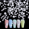 2g White Acrylic Flower Nail Art Decoration Mixed Size Rhinestones Gold Silver Gem Manicure Tool Accessories DIY Nails Design