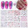 12pcs Geometric Nail Sliders Water Sticker Set Animal Deer Watercolor Ink DIY Manicure Design Nail Art Decals Foil