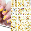 12pcs Geometric Nail Sliders Water Sticker Set Animal Deer Watercolor Ink DIY Manicure Design Nail Art Decals Foil