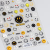 1 Sheet 5D High Quality Ultra-Thin Adhesive Smiley Nail Art Stickers Spring and Summer Cute Smile DIY Manicure Decal Decoration