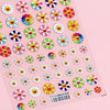 1 Sheet 5D High Quality Ultra-Thin Adhesive Smiley Nail Art Stickers Spring and Summer Cute Smile DIY Manicure Decal Decoration