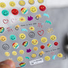 1 Sheet 5D High Quality Ultra-Thin Adhesive Smiley Nail Art Stickers Spring and Summer Cute Smile DIY Manicure Decal Decoration
