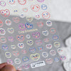 1 Sheet 5D High Quality Ultra-Thin Adhesive Smiley Nail Art Stickers Spring and Summer Cute Smile DIY Manicure Decal Decoration