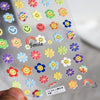 1 Sheet 5D High Quality Ultra-Thin Adhesive Smiley Nail Art Stickers Spring and Summer Cute Smile DIY Manicure Decal Decoration