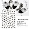Lovely White Flowers Nail Art  Adhesive Stickers for Nails Cute Paper Parts With Avocado Direct Paste Decals Designs Manicure
