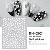 Lovely White Flowers Nail Art  Adhesive Stickers for Nails Cute Paper Parts With Avocado Direct Paste Decals Designs Manicure