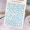 Lovely White Flowers Nail Art  Adhesive Stickers for Nails Cute Paper Parts With Avocado Direct Paste Decals Designs Manicure