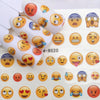 1pc Water Transfer Nail Stickers Decals Nail Art Cartoon Emoticons and Animal Patterns 6.4cm*5.2cm