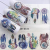 1pc Water Transfer Nail Stickers Decals Nail Art Cartoon Emoticons and Animal Patterns 6.4cm*5.2cm