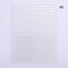 1 Sheet 3D Nail Art Stickers Sliders Geometric Line Image Adhesive Nails Decals Nail Tips Decorations Nail Art Accessories