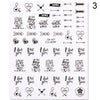 1 Sheet 3D Nail Art Stickers Sliders Geometric Line Image Adhesive Nails Decals Nail Tips Decorations Nail Art Accessories
