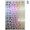 1 Sheet 3D Nail Art Stickers Sliders Geometric Line Image Adhesive Nails Decals Nail Tips Decorations Nail Art Accessories