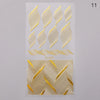 1 Sheet 3D Nail Art Stickers Sliders Geometric Line Image Adhesive Nails Decals Nail Tips Decorations Nail Art Accessories