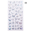 1 Sheet 3D Nail Art Stickers Sliders Geometric Line Image Adhesive Nails Decals Nail Tips Decorations Nail Art Accessories