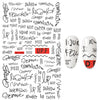 Inscriptions Nail Sticker English Words Letters Sentences Design Nail Art Decorations Manicure Designer Stickers for Nails
